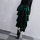 Ladies Asymmetric High Waist Ruffle Velvet Long Skirt